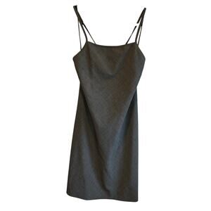 Vintage Ralph Lauren NWT Sleeveless Gray Wool Blend Dress - size 12